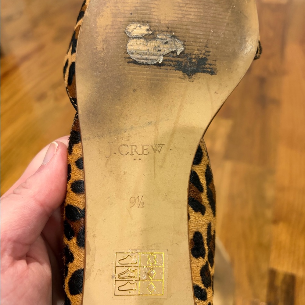 J. Crew Tan and Black Leopard Flats - Picture 8 of 8